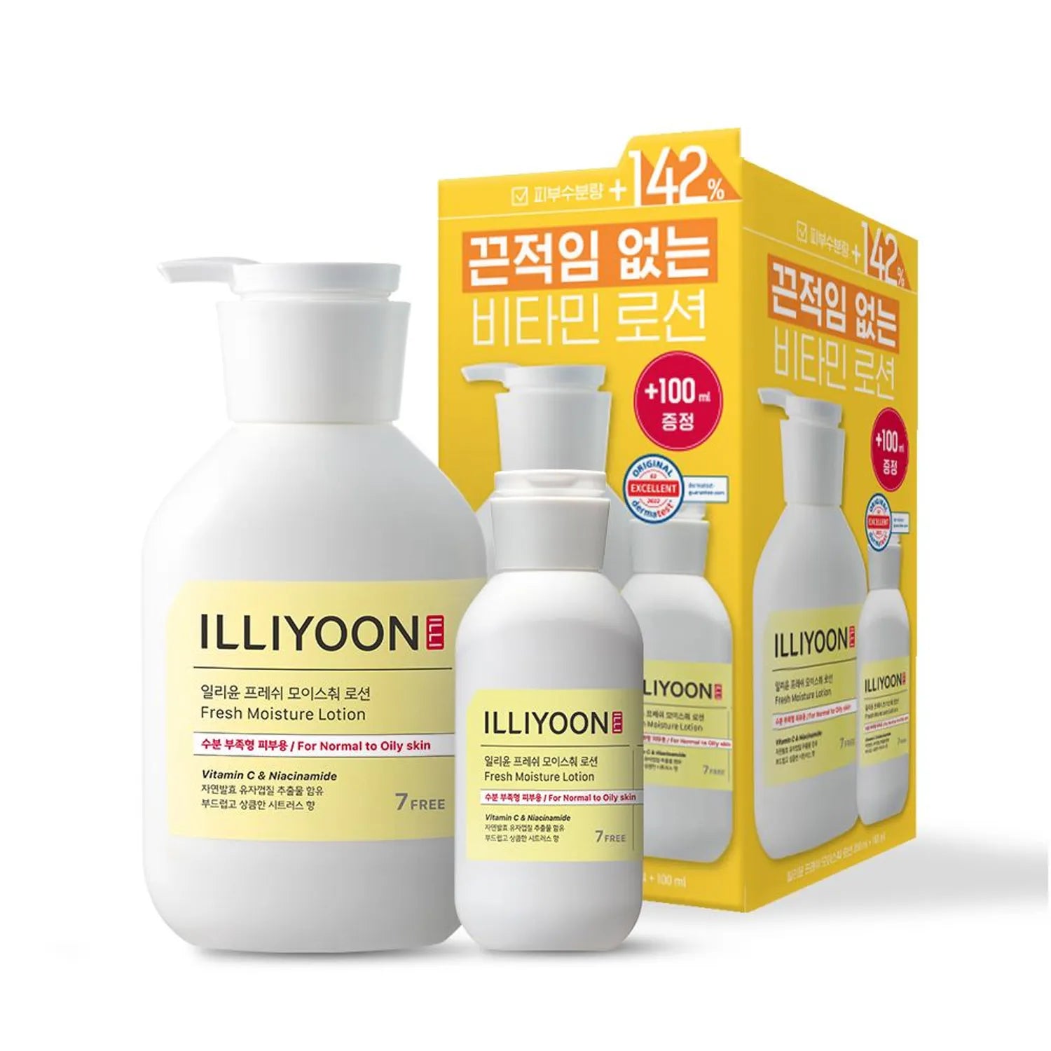 ILLIYOON Fresh Moisture Lotion 350ml Set (+100ml)