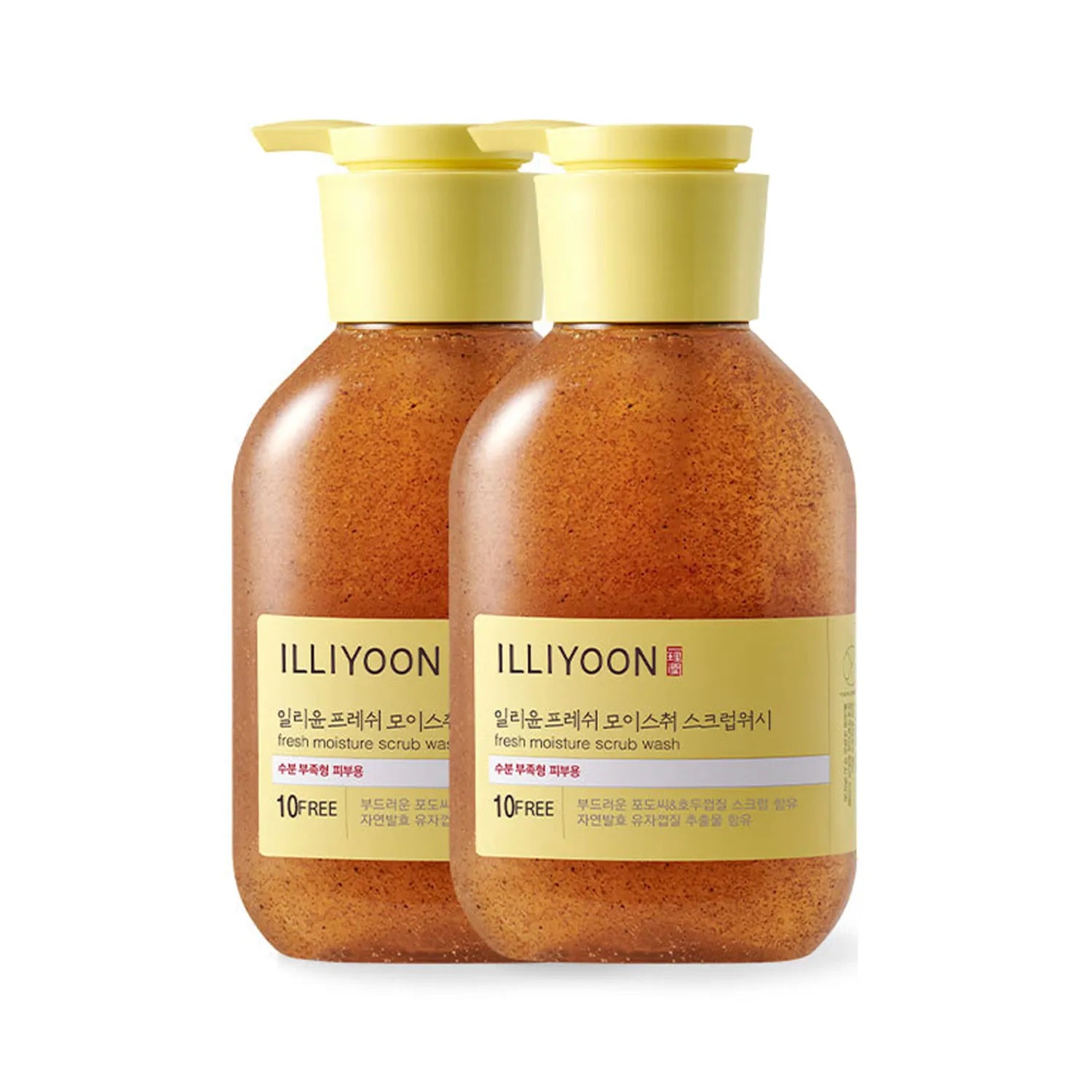 ILLIYOON Fresh Moisture Scrub Wash 400ml*2ea Set