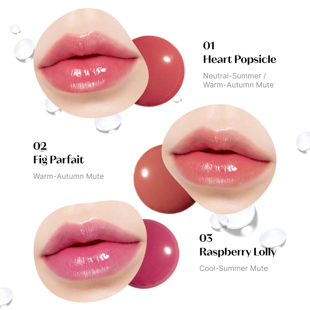 ETUDE Fruity Dewy Tint 02 Fig Parfait | Vegan Lip Stain with Only Essential Ingredients | Transparent Watercolor Lip Stain for Clear and Shimmering Finish