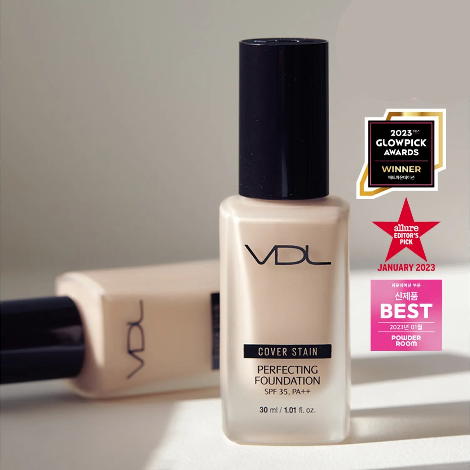 VDL Cover Stain Perfecting Foundation 30ml (SPF35, PA++) (7 Options)
