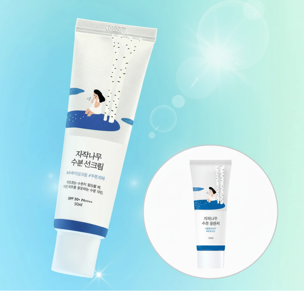 ROUND LAB BIRCH JUICE MOISTURIZING SUNSCREEN 50ml Set