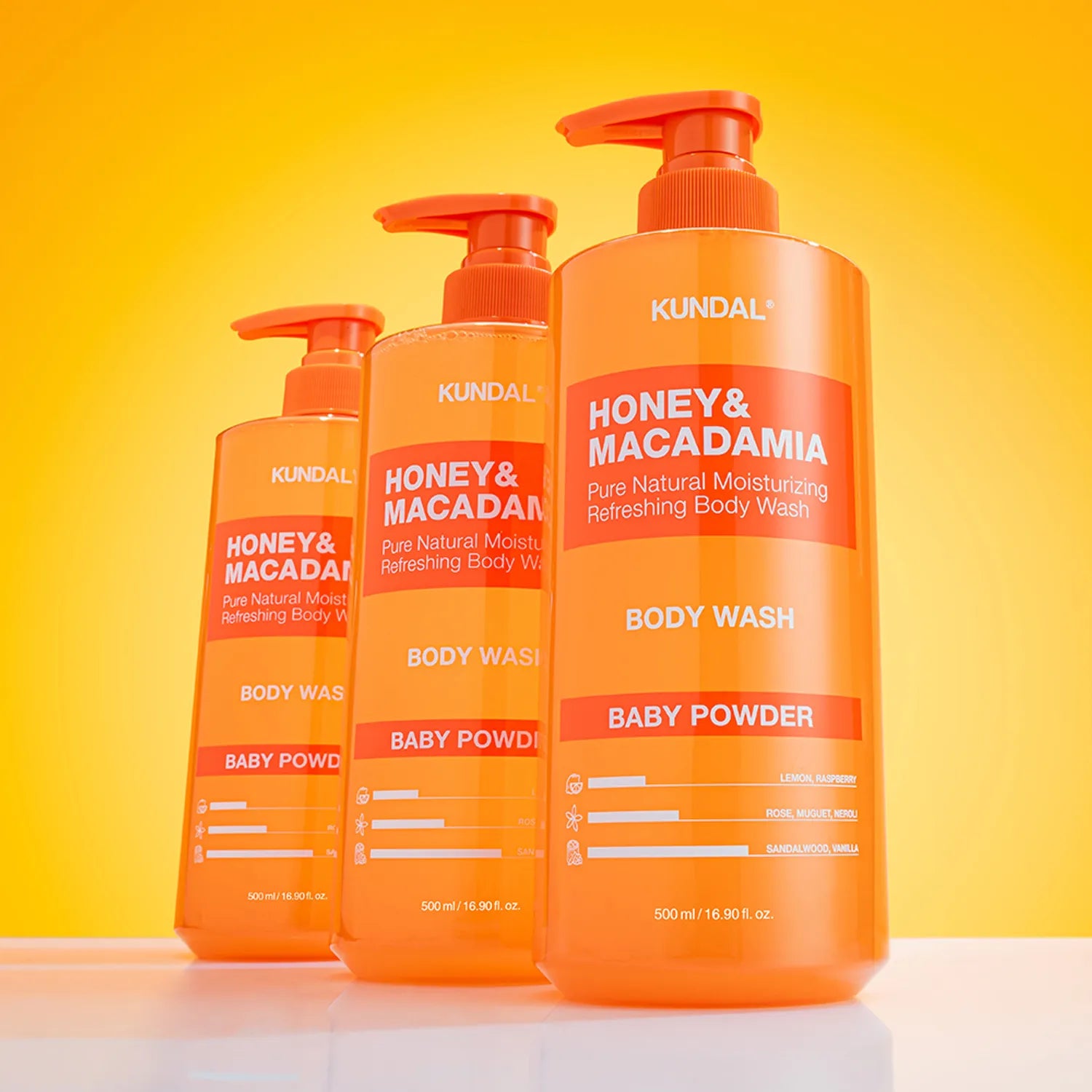 KUNDAL Honey & Macadamia Natural Body Wash 500ml (3 Options)