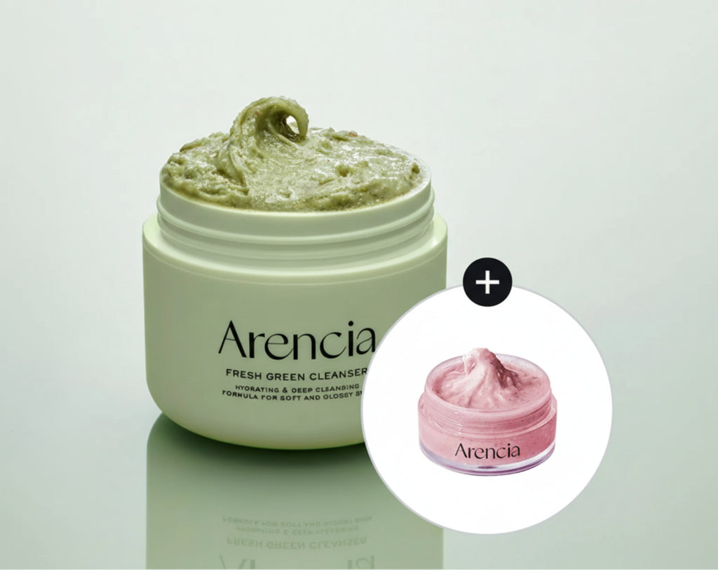 Arencia Fresh Green Rice Mochi Cleanser 120g Set (+Rosehip Cleanser 15g)