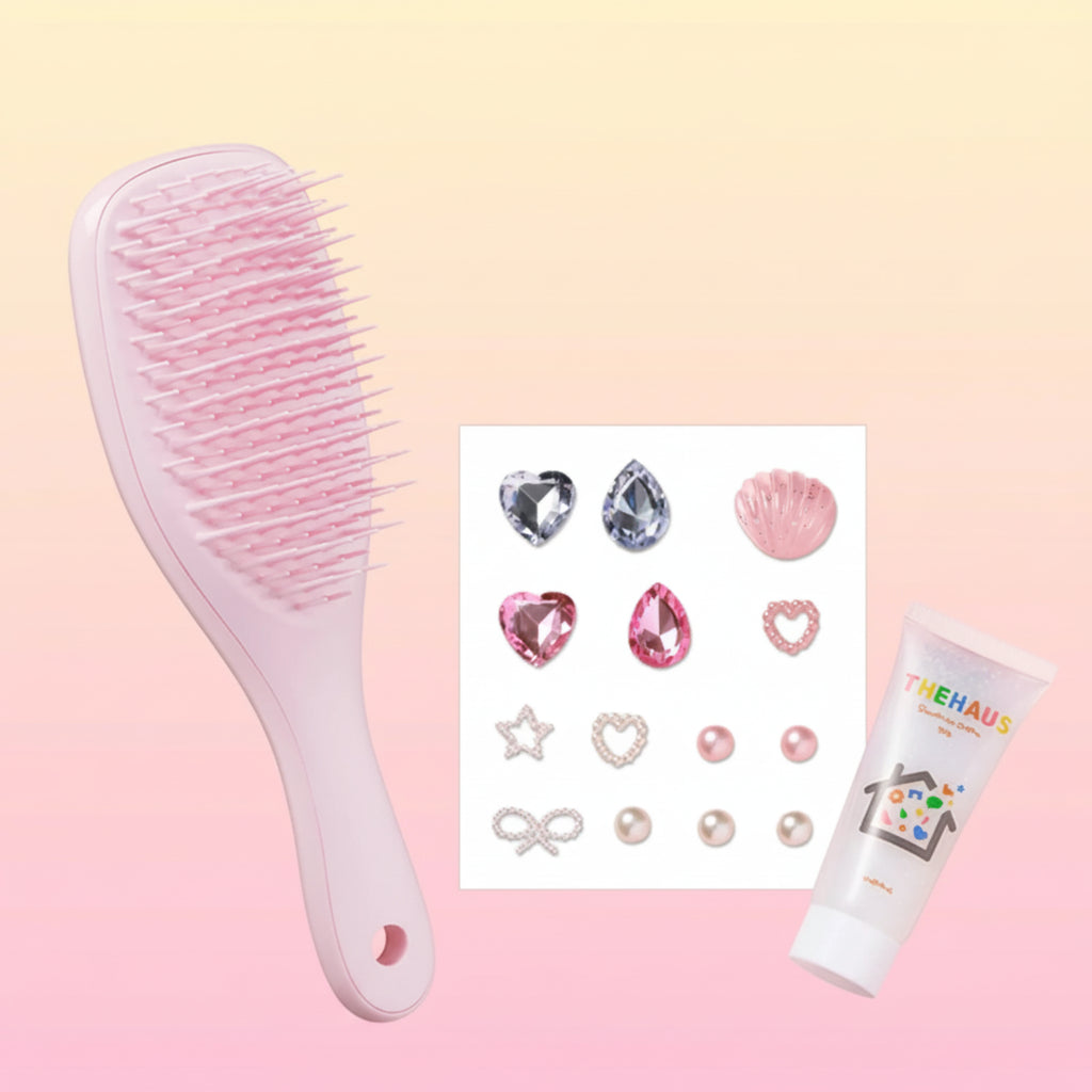 TANGLE TEEZER Decoden DIY Set (Brush, Parts, Deco Glue)