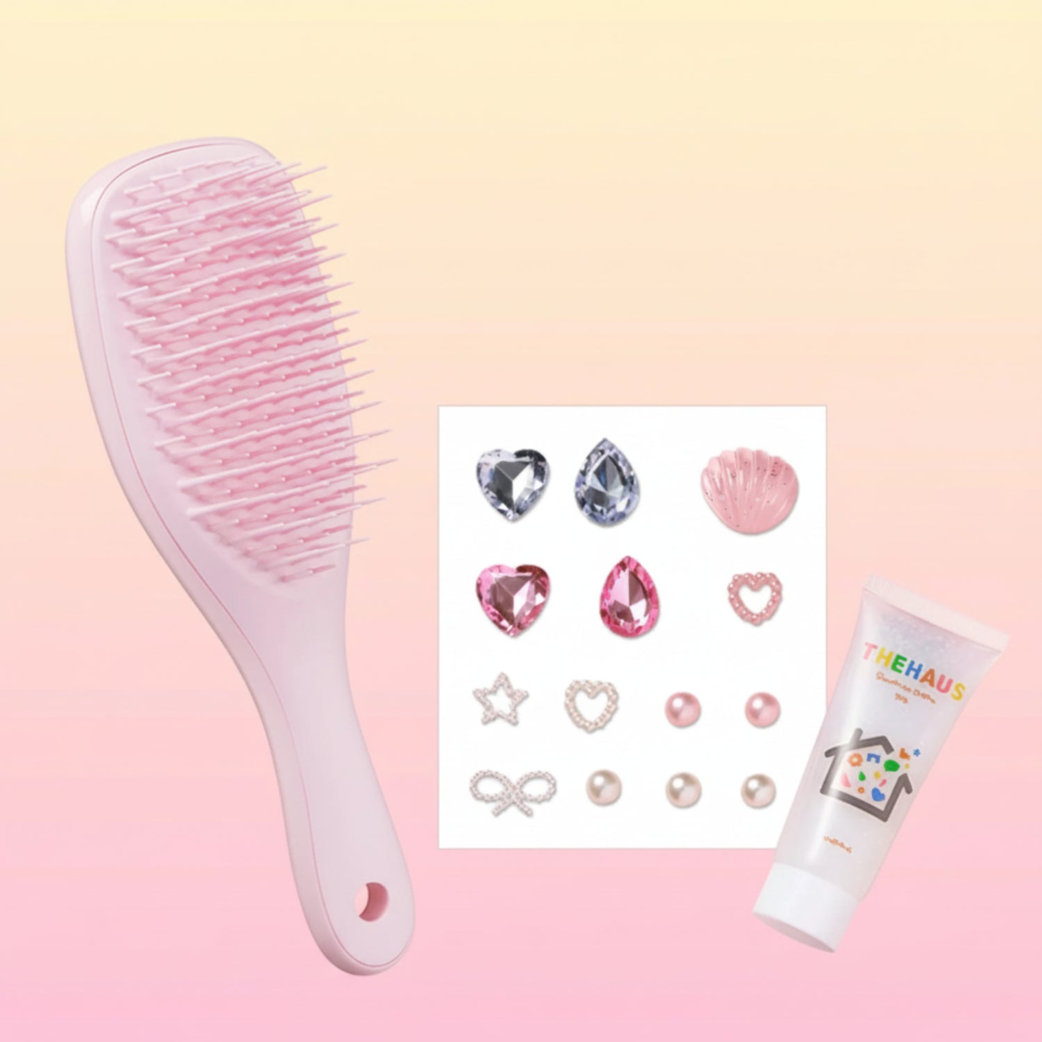 TANGLE TEEZER Decoden DIY Set (Brush, Parts, Deco Glue)