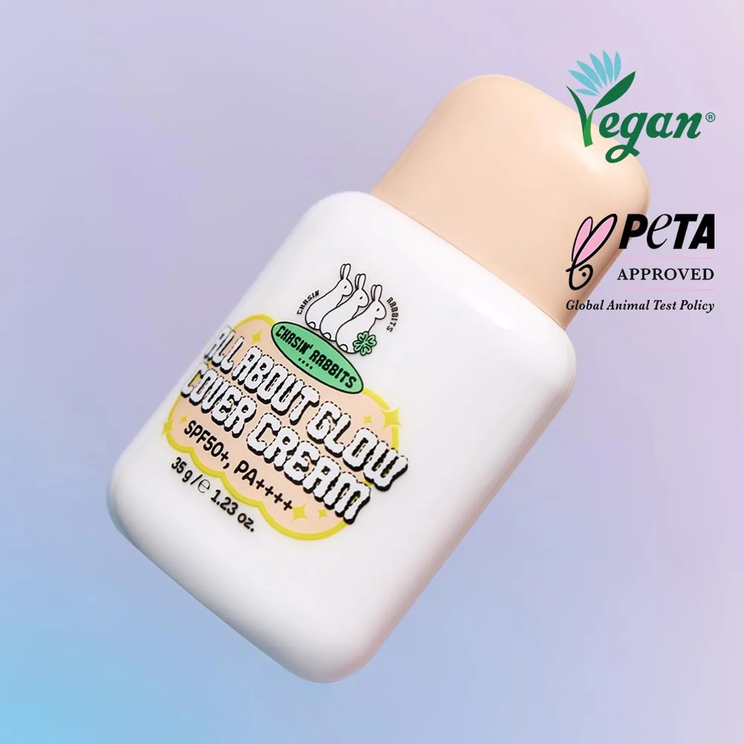 CHASIN’ RABBITS All About Glow Cover Cream 35g Set (+Jumbo Puff)