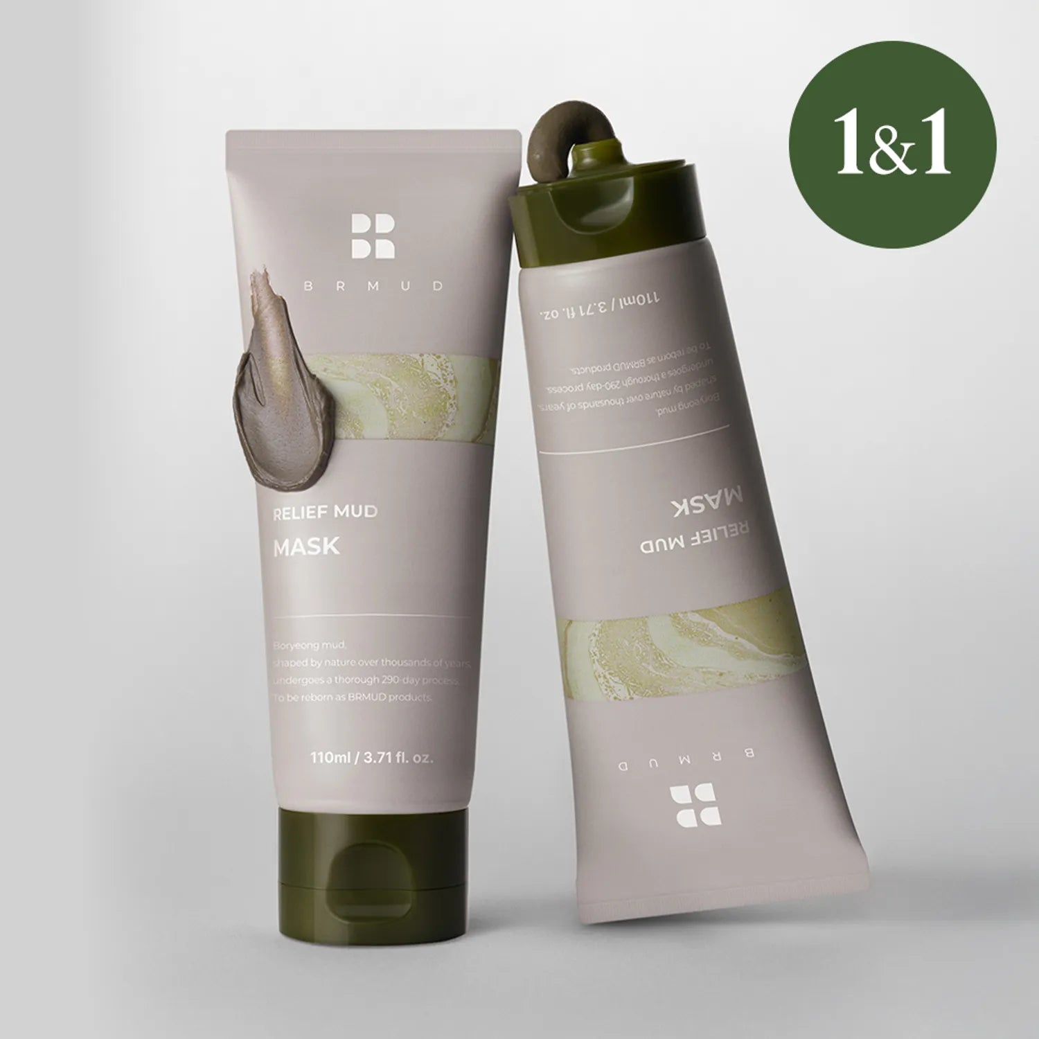BRMUD Relief Mud Mask Double Pack (110mL + 110mL)