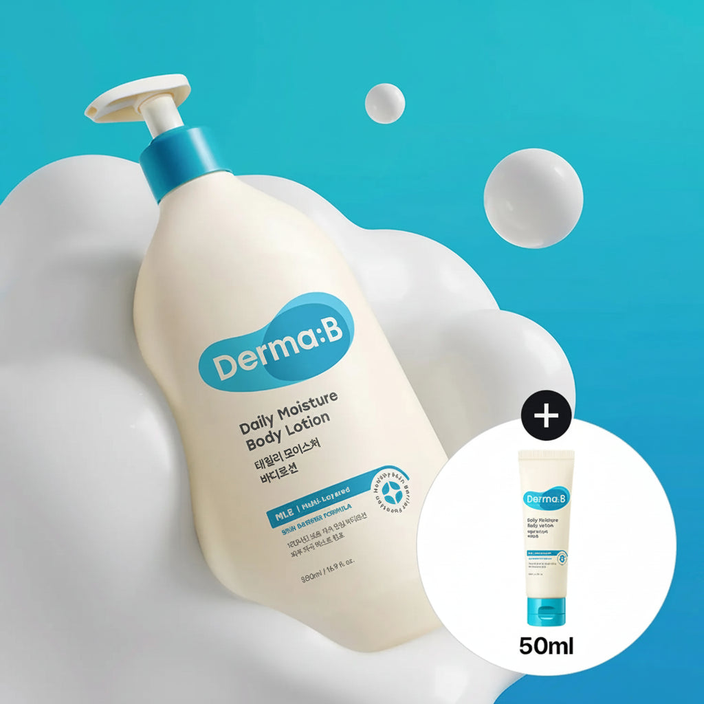 Derma B Daily Moisture Body Lotion 500ml Set (+50ml)