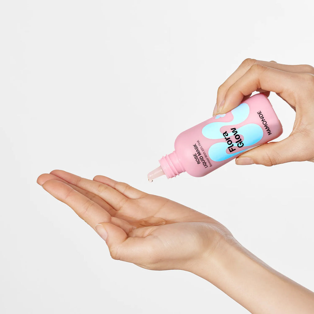 Mamonde Flora Glow Rose Liquid Mask 80ml Set (+Rose Smoothing Cream 25ml)