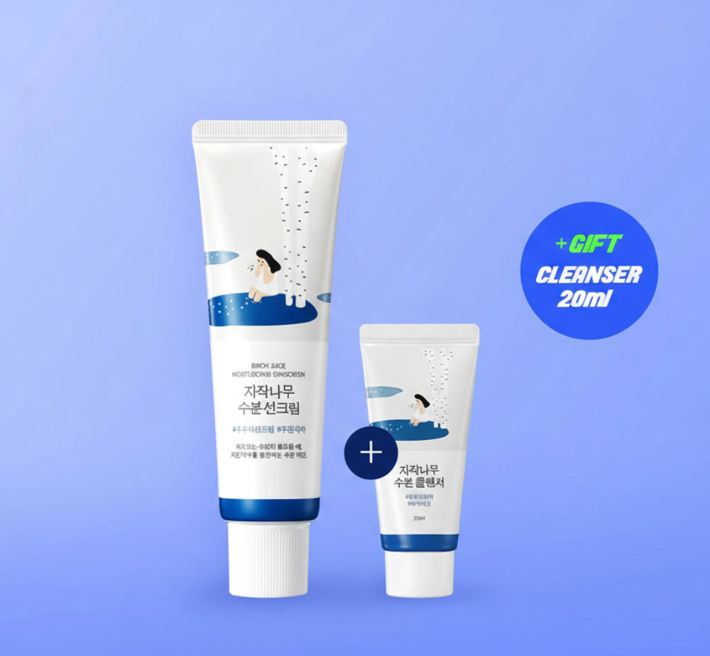 ROUND LAB BIRCH JUICE MOISTURIZING SUNSCREEN 50ml Set