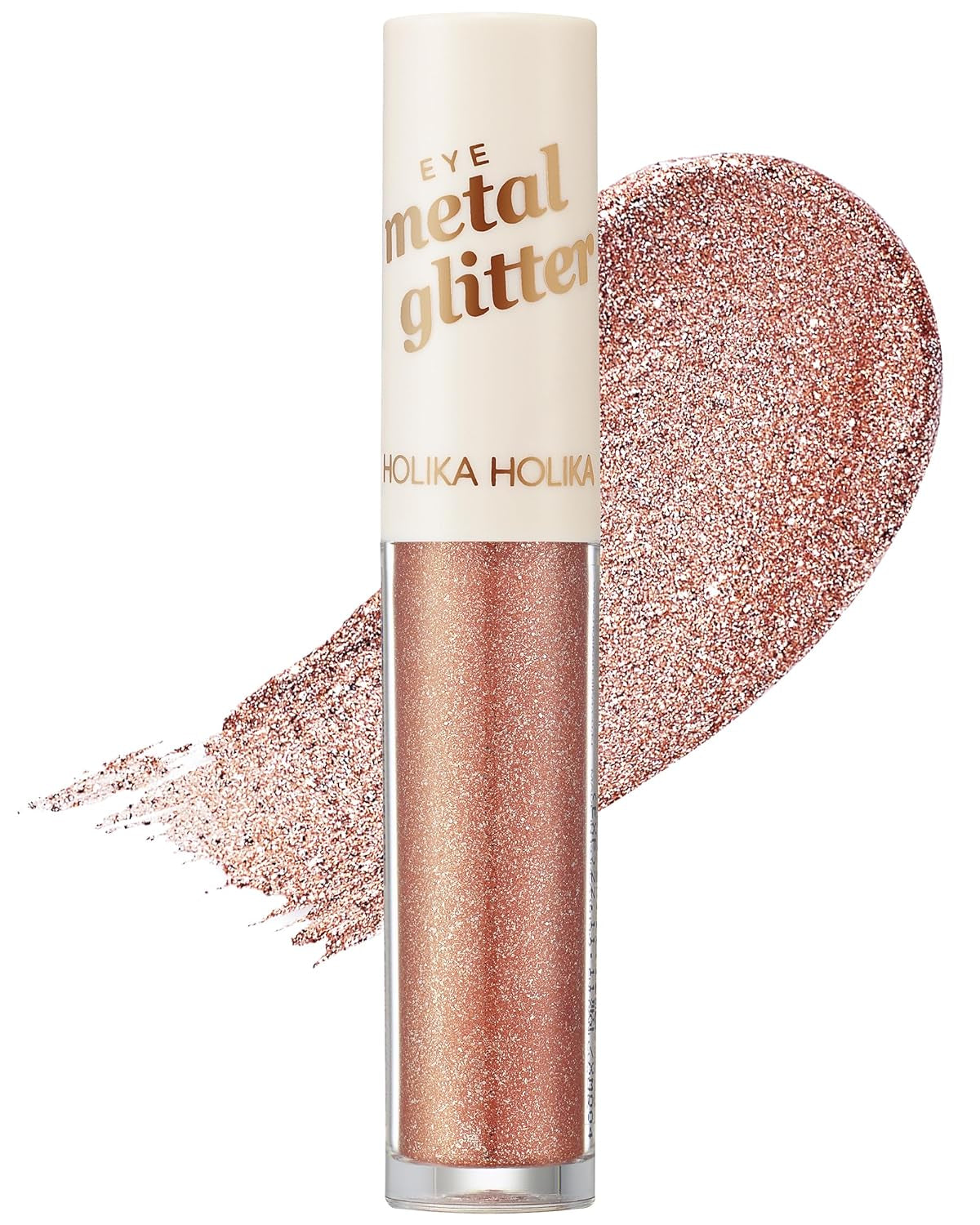 Eye Metal Glitter Eyeshadow - Liquid, Quick-Drying, Long Lasting, No Smudge or Flake - Shimmering & Luminous Eye Shadow - Ideal for Glamorous Eye Makeup Looks (01 STELLA DUST)