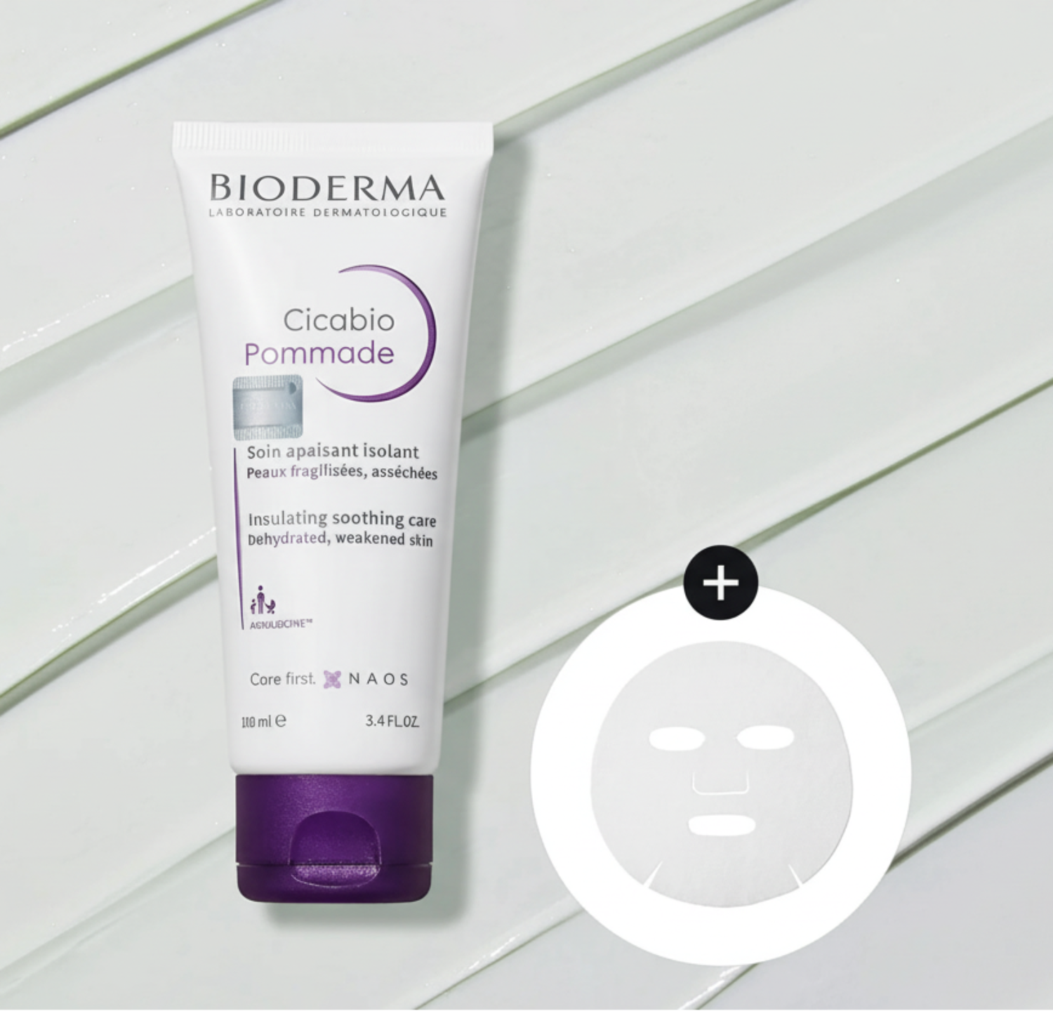 Bioderma Cicabio Pommade 100ml Set (+ Gauze Sheet Mask 10ea)