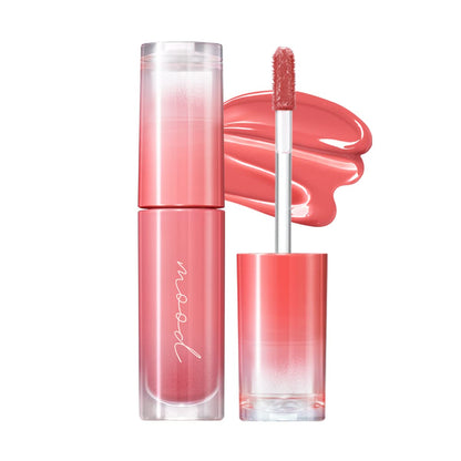 Peripera Ink Mood Glowy Tint, Lip-Plumping, Naturally Moisturizing, Lightweight, Glow-Boosting, Long-Lasting, Comfortable, Non-Sticky, Mask Friendly, No White Film (03 ROSE in MIND)