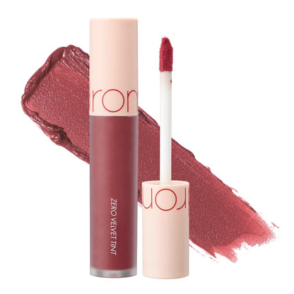 Rom&Nd Zero Velvet Tint 22 GRAIN NUDE, Velvety Matte Finish, Liquid Lip Tint, Long Lasting, Creamy, Non-Drying, Smudge-Proof, Richly Pigmented, Smooth Texture