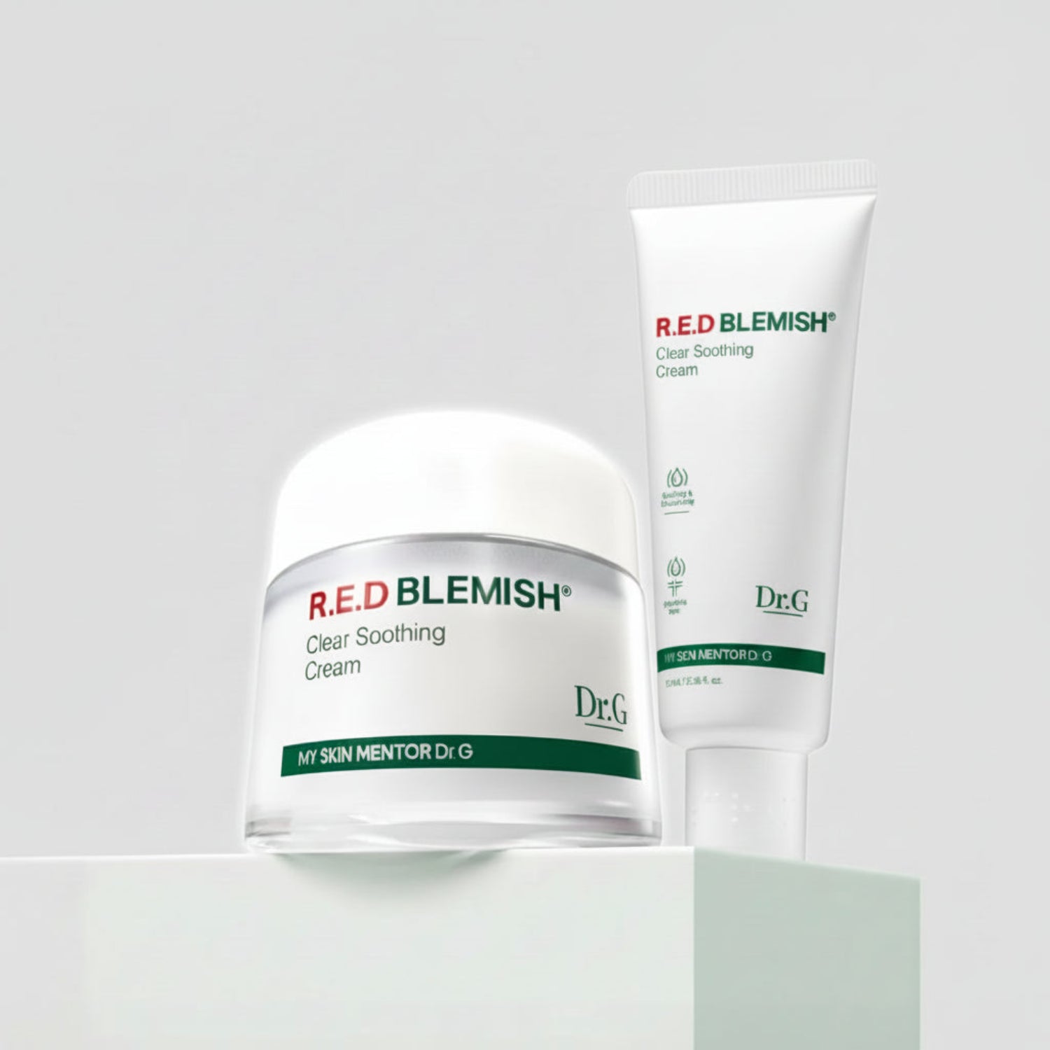 Dr.G Red Blemish Clear Soothing Cream 70ml Limited Double Pack (+Cream 70ml (Tube)+Serum 20ml+Gel Mask Sheet 1ea)