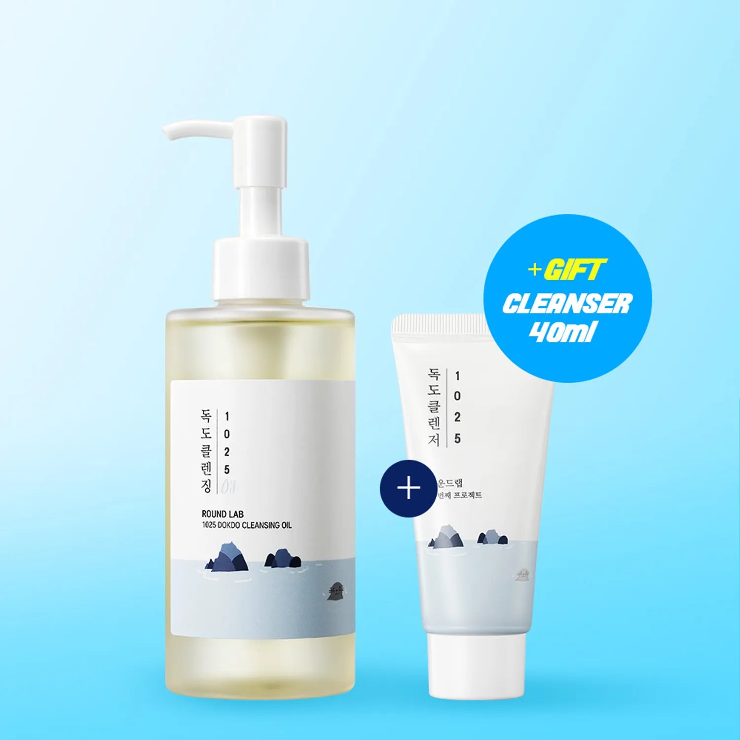 Round Lab 1025 Dokdo Cleansing Oil 200ml Special Set (+Dokdo Cleanser 40ml)
