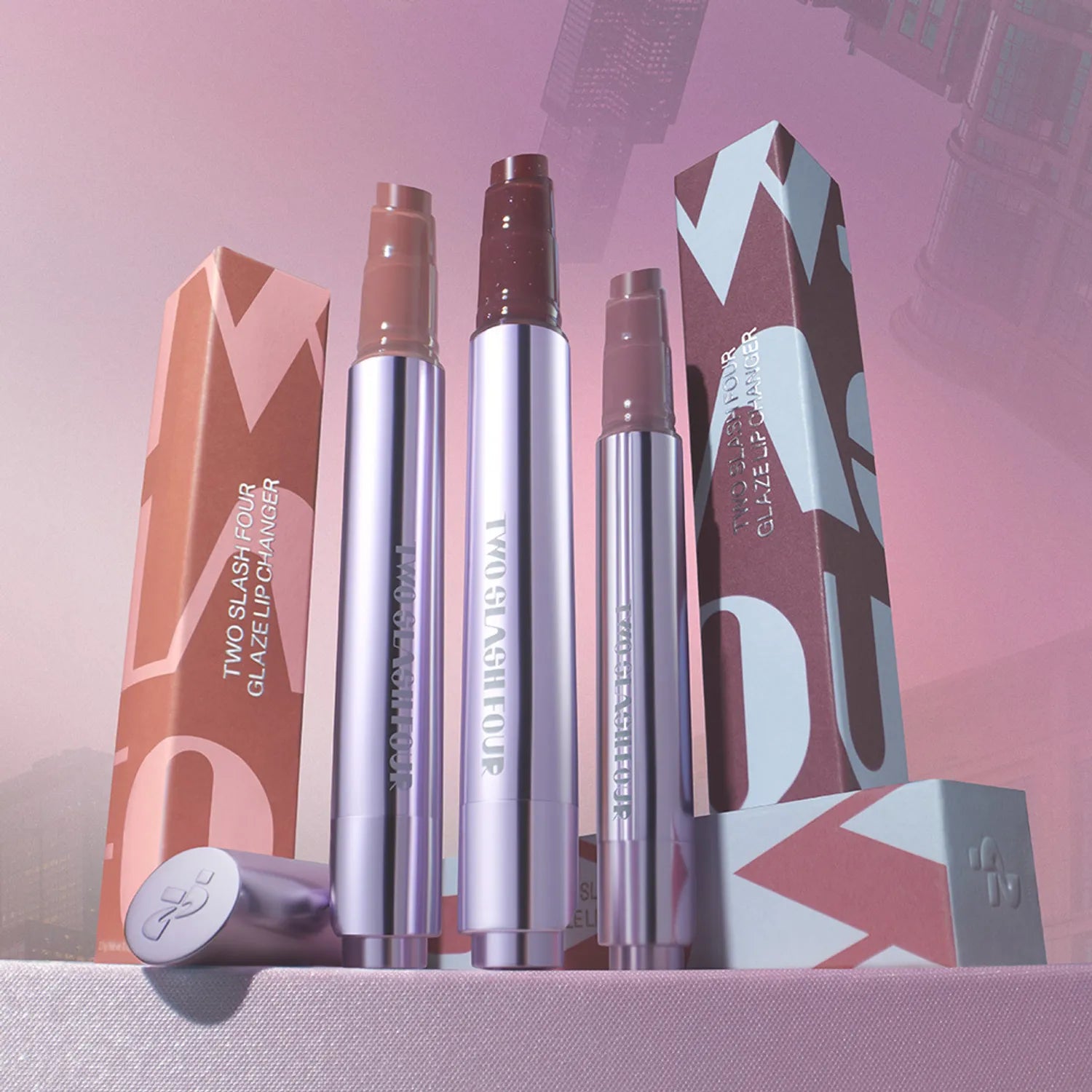 TWO SLASH FOUR Glaze Lip Changer (7 Options)